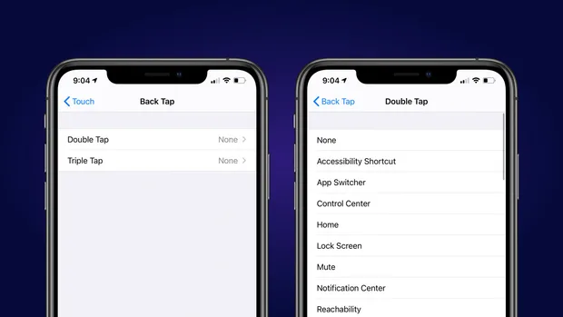 iphone функции back tab