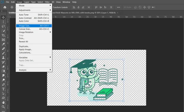 размер на изображението photoshop ръководство aula.bg