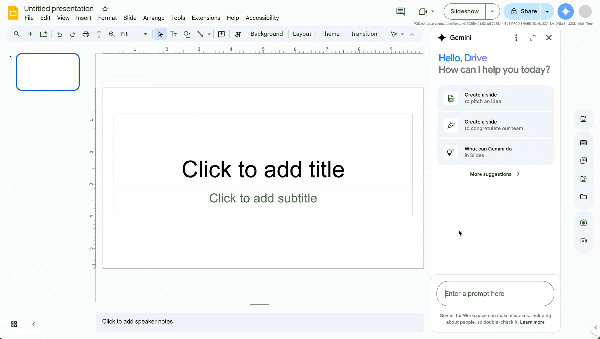 Gemini в Google Workspace