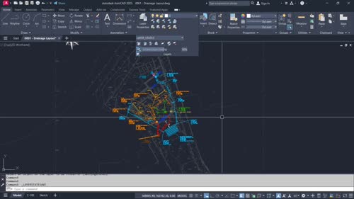 Бързо превключване между изгледи на чертежа със състояния на слоевете (Layer States)