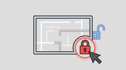 Заключване на погледите (Viewport Lock) за защита от случайни промени