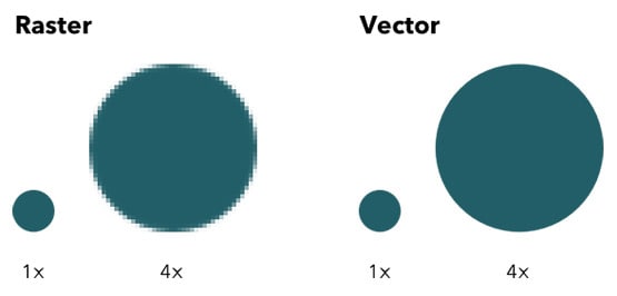 Raster vs. vector Photoshop или Illustrator