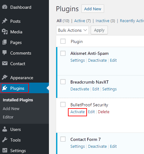 допълнителни настройки на плъгините (разширенията) в wordpress