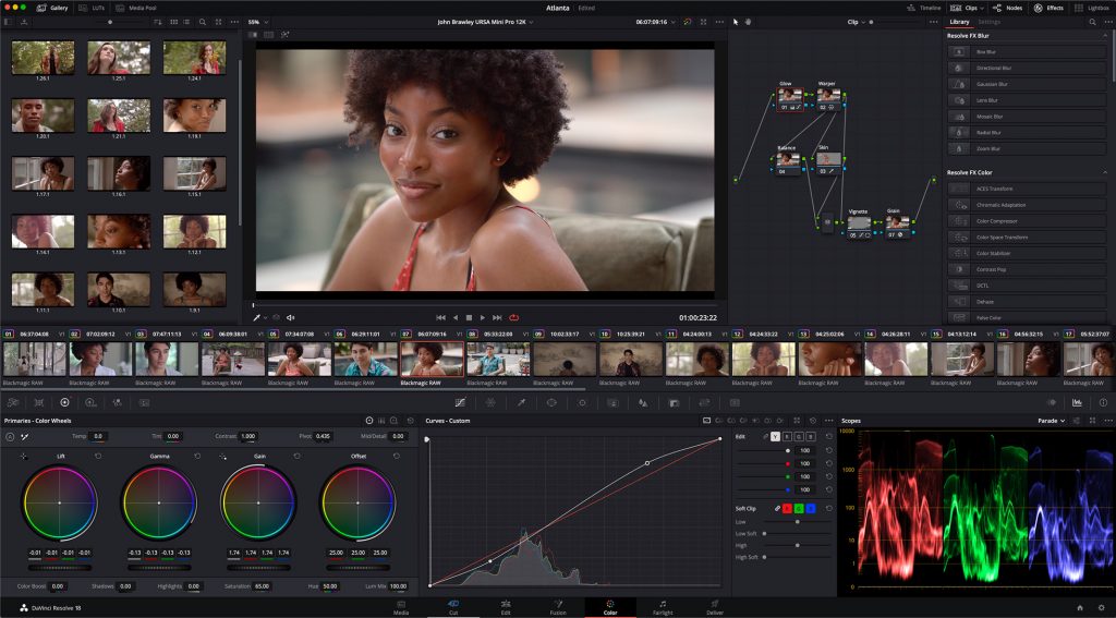 безплатни програми за видео обработка - davinci resolve