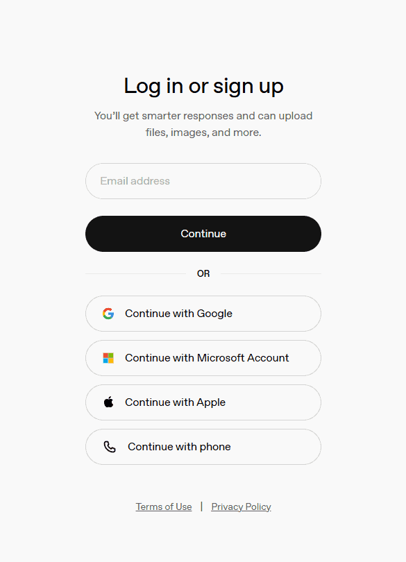 ChatGPT регистрация