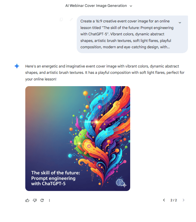 изображения с AI - визия за събитие, уебинар или онлайн урок