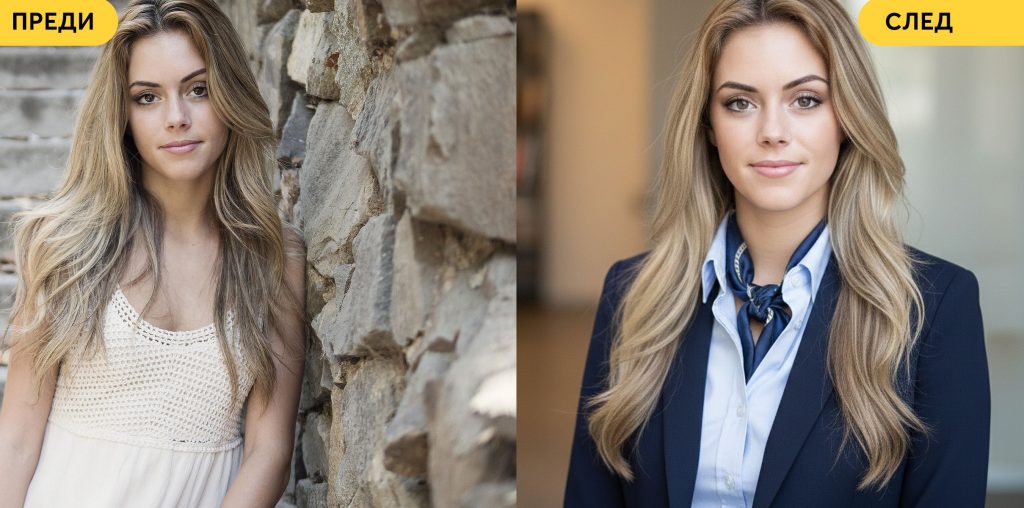 AI изображения – примери за бизнес портрет, продуктова визия и илюстрация