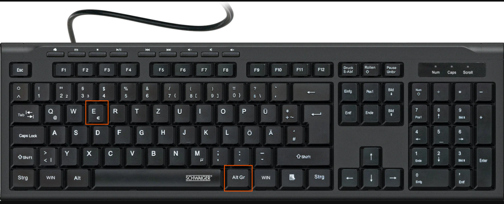 евросимвол (€) на клавиатура – как се пише знак евро