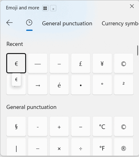 евросимвол (€) на клавиатура – как се пише знак евро
