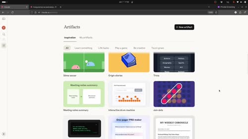 Управление и обработка на артефакти: създаване на мини-приложения с помощта на AI
