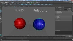 Запознаване с двата основни вида повърхности - Nurbs и Polygons