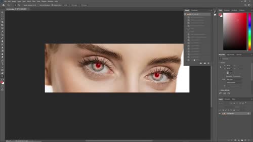 Корекция на червени очи с Red Eye Tool