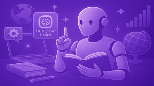 Изследване и обучение с инструмента Study and Learn