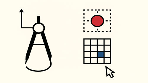 Упражнения с абсолютни и относителни координати за прецизно чертане